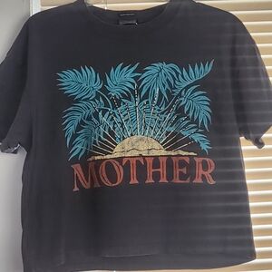 MOTHER Charcoal Crew Neck Tee